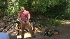 Lumberjacks plow outdoors: Tony Buff & Braxton Bond