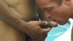 wild men suck Each Other Off By The Pool