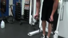 Muscle Bodybuilder dildo And dong juice flow