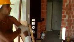 On Construction web page Boss Watches As Two Male Workers plow