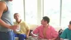 Spying After Two gay twinks drilling