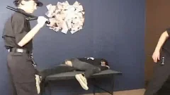 Group sex amongst sleazy wearing uniform