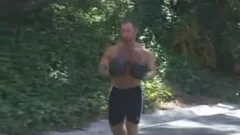 bushy Muscle fellow Eric gets poked by a hung twink