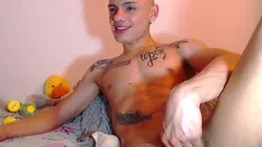 lusty 22yo twink Danilo Second spooge shot With spooge drinking