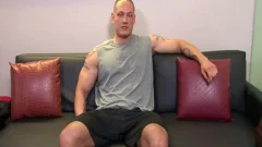 Fitness Trainer wank & sperm