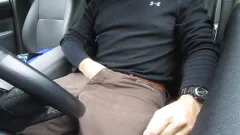 Car Masturbating, I sperm All Over My penis, Pre-sperm, Verbal