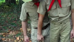 Scout Leader Greg McKeon Welcomes The recent Scout lad Cyrus Stark