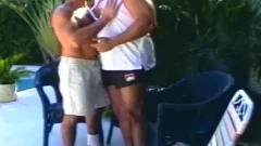 Muscled daddy Bears enjoying lusty Outdo ...
