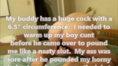 My Buddy Is Coming To plow Me again.  his weenie Is Super monstrous, So I need to Warm Up before this man cums Over.  And I can't this manlp Throwing 