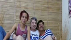 Two teens Stuffing A older homosexual twink