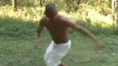 concupiscent Latin guy Outdoor jerking off