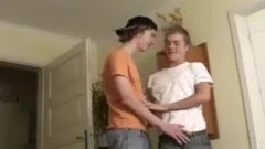 Too cute blond hair receives sex