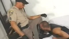 lusty Cop Officer Meets Leather hairy Bear