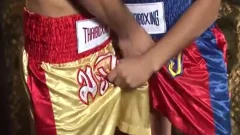 homo In Boxing Shorts fucked In His darksome hole