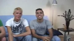 sleazy legal age teenager boyz Threeway banging