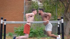 Two allies fucking Post Workout Shower!!