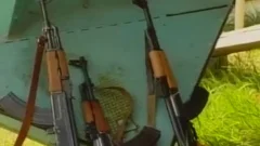 Three lewd Military gay dudes Make 3some Outside The Chopper