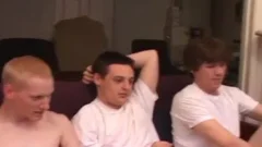 A pair guys jack off And suck penis For One