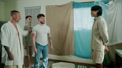 Justin creeps up for a breeding hole