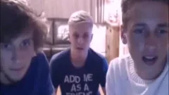 Three allies Masturbate On web camera