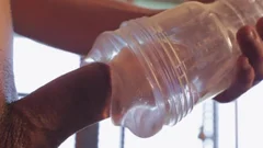 SuburbanBoys' Derrick Morris loves His new dildo!