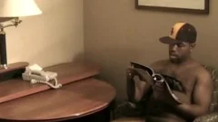 Ebony couple enjoys slamming hard
