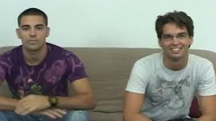 Tattooed boyz engulfing & wanking