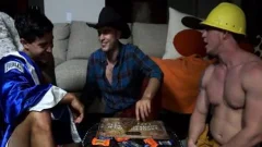 Latin dick trio And cumshot