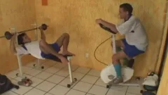 ass ramming dick eating lascivious latin gay  ...