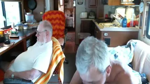 Daddy suck grand-dad On web camera