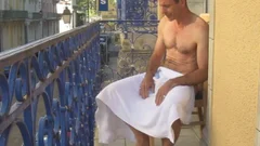 Daddy On Balcony