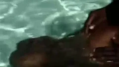 naughty ebony mans hammering In Pool