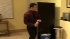 Plumber in the office