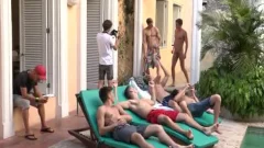 girls slamming By The Pool