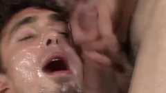 Barebacked legal age teenager (18+) Bukkaked 2