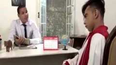 teen receives Barebacked By black Boss