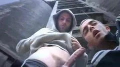Fit Scally Chav fellows Outdoor threesome