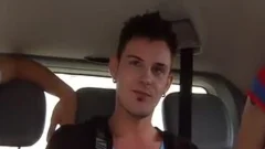 amazing lusty three-some Sex In The Car