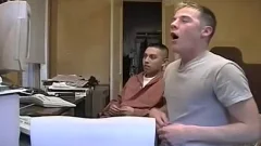 teen Deepthroating rods Uncut 10-Pounder And Licking his nuts