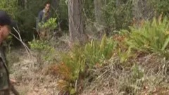 Two Hunters pokeing