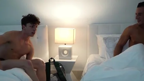 Stepdad, Stepson And His boyfriend Share A Hotel bed Feat. Jax Thirio, Jack Valor, Andy Adler