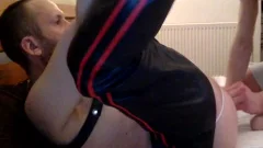 Here I'm widening My Legs Wide Open So A attractive Fucker Can hammer Me With His bare wang.  this guy also Shoves Some biggest Dildos In There And Hi
