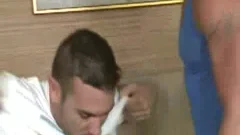 Muscle mature digs hard slamming
