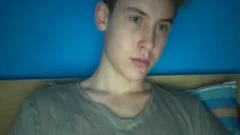 German attractive chap Cums On cam,large knob,lovely anal