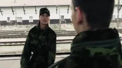 Missing The teach Proves To Be A Boon For Two cock Hungry sperm Loving Army boyz
