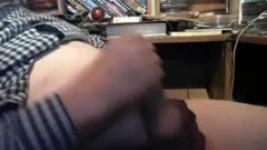 old man cum On web camera