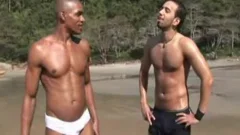 flawless beach for a rimjob and nakedback fuck