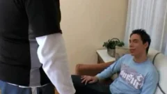 handcuffed, sucked and dildo driled