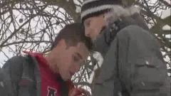 Two boys hammer/