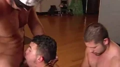 black and White men Play raw